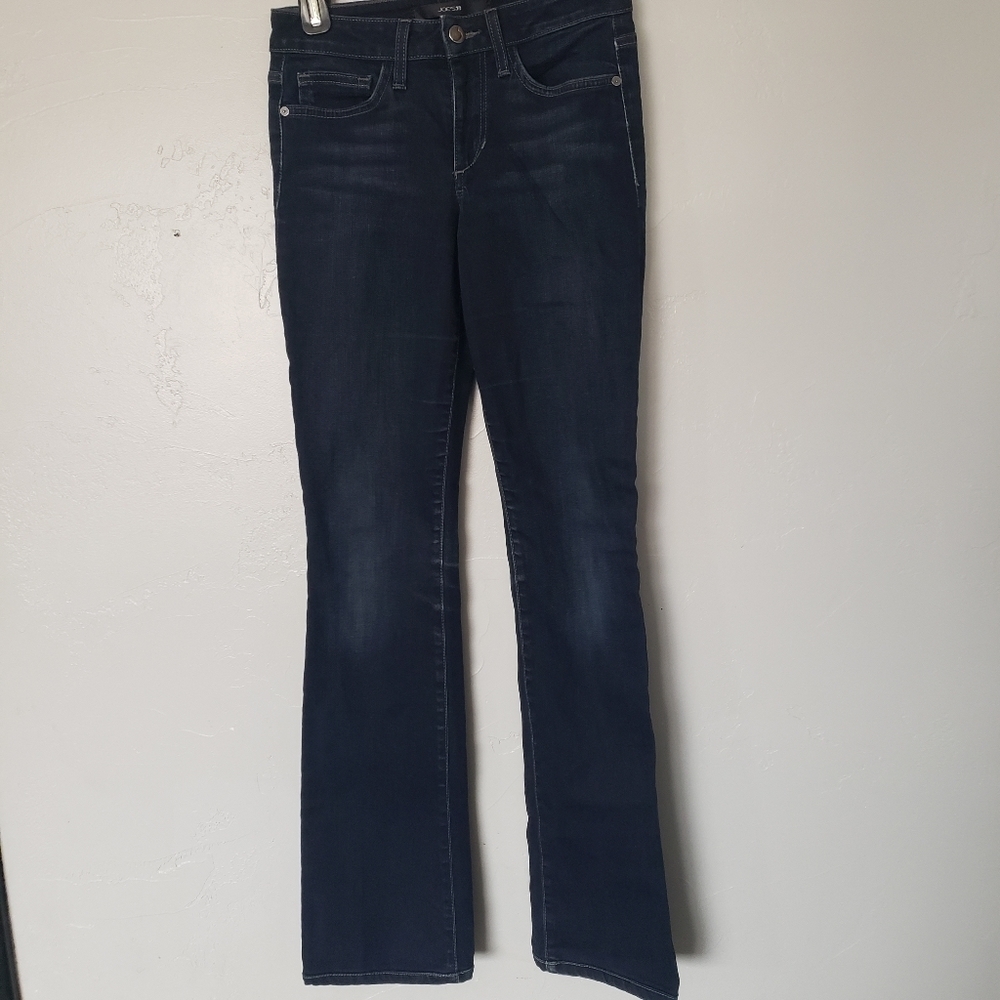 Joe's Jeans Women's 26 Curvy Bootcut Denim Dark Wash Western Boho Low Rise